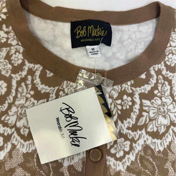 Bob Mackie Wearable Art Women’s Button-Up Cardigan Sweater - size M - Picture 5 of 10